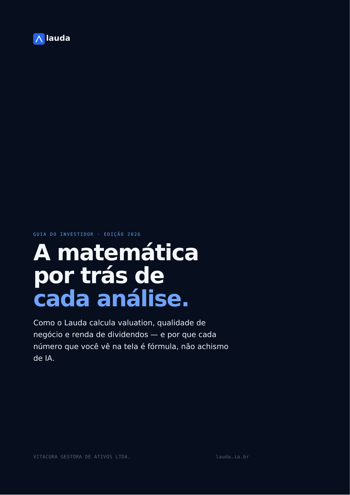 Capa do Guia do Investidor — edição 2026